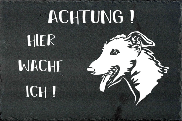 Schieferplatte Galgo (Rauhaar)