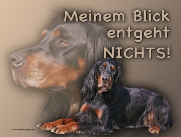 Hundewarnschild Gordon Setter #2