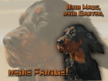 Hundewarnschild Gordon Setter #3