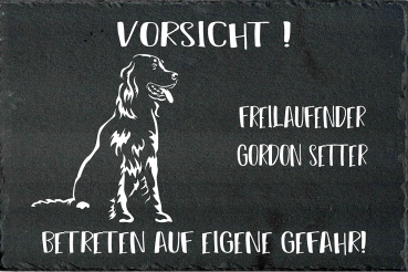 Schieferplatte Gordon Setter