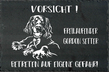 Schieferplatte Gordon Setter