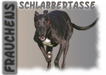 Fototasse Greyhound Herrchen/Frauchen