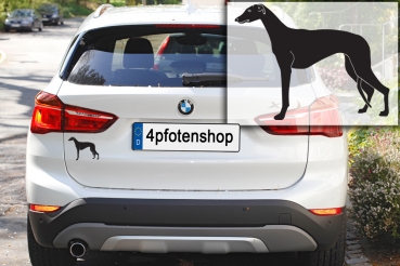 Autoaufkleber Greyhound stehend Silhouette