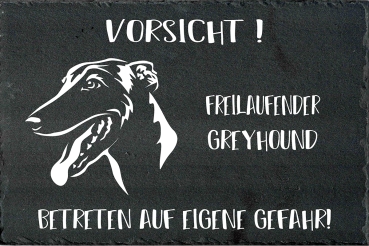 Schieferplatte Greyhound