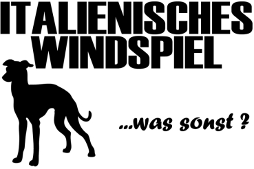 Aufkleber Windspiel