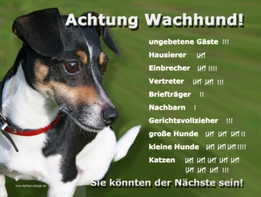 Hundewarnschild Jack Russell Terrier #2