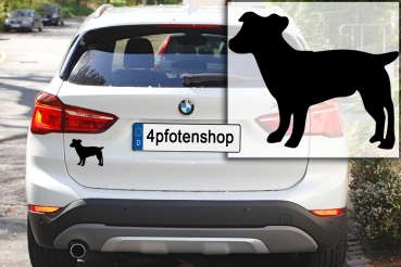 Autoaufkleber Jack Russell Terrier stehend Silhouette