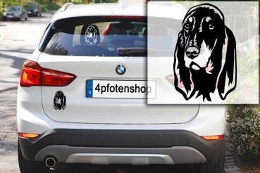 Autoaufkleber "Jura Laufhund" Kopf