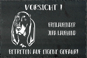 Schieferplatte Jura Laufhund