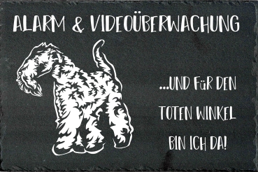 Schieferplatte Kerry Blue Terrier