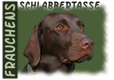 Fototasse Labrador Herrchen/Frauchen