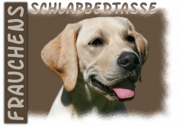Fototasse Labrador Herrchen/Frauchen