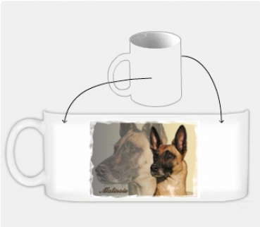 Fototasse Malinois Designertasse (Belgischer Schäferhund) #9