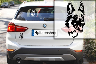 Autoaufkleber "Malinois" Kopf