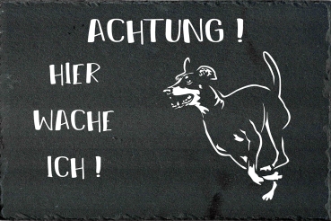 Schieferplatte Manchester Terrier