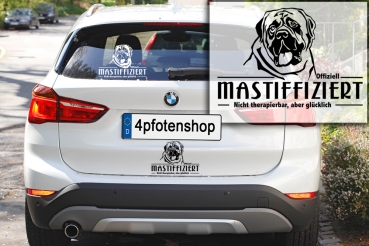 Aufkleber English Mastiff "Mastiffiziert"