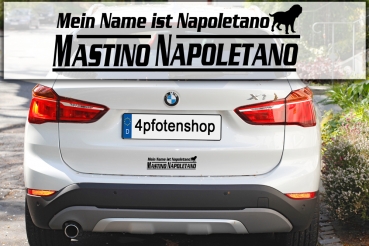 Aufkleber "Mein Name ist Mastino Napoletano"