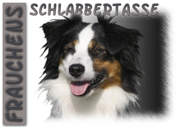 Fototasse Miniature Australian Shepherd (Mini-Aussie) Herrchen/Frauchen