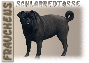 Fototasse Mops Herrchen/Frauchen