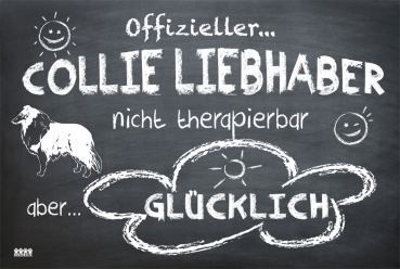 Hundeschild "Offizieller Collie Liebhaber"