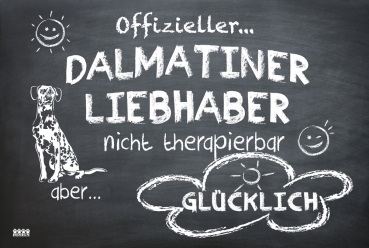 Hundeschild "Offizieller Dalmatiner Liebhaber"