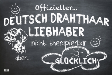 Hundeschild "Offizieller Deutsch Drahthaar Liebhaber"