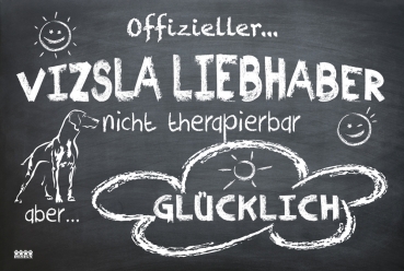 Hundeschild "Offizieller Vizsla Liebhaber"