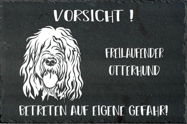 Schieferplatte Otterhound