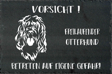 Schieferplatte Otterhound