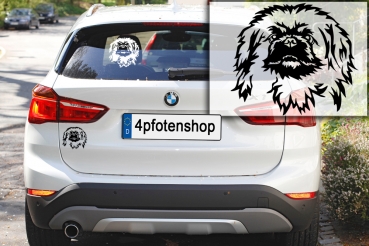 Autoaufkleber "Pekinese" Kopf