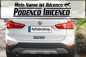 Aufkleber Podenco