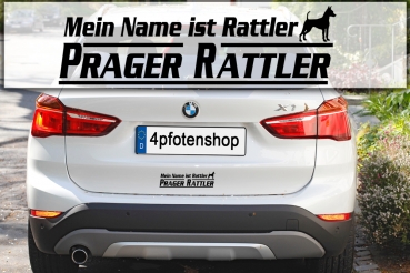 Aufkleber "Mein Name ist Prager Rattler"