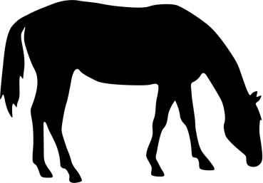 Aufkleber Pferd - Quarter Horse Silhouette