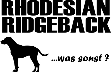 Aufkleber Ridgeback