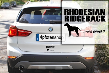 Preview: Aufkleber "Rhodesian Ridgeback ...was sonst?"