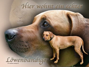 Hundewarnschild Rhodesian Ridgeback #3