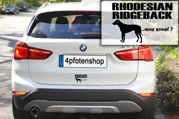 Preview: Aufkleber "Rhodesian Ridgeback ...was sonst?"