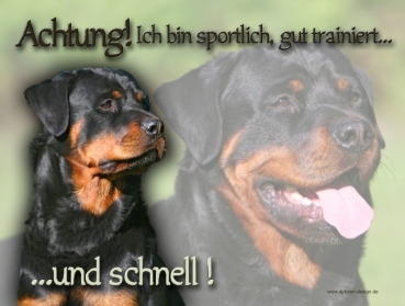 Hundewarnschild Rottweiler #1