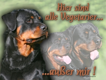 Hundewarnschild Rottweiler #2