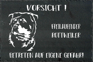 Schieferplatte Rottweiler