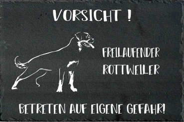 Schieferplatte Rottweiler