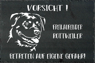 Schieferplatte Rottweiler