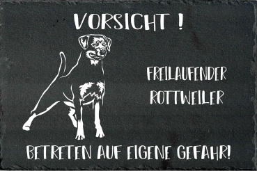 Schieferplatte Rottweiler