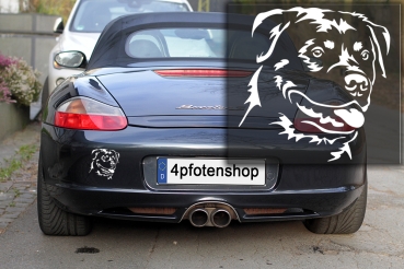 Autoaufkleber "Rottweiler" Kopf