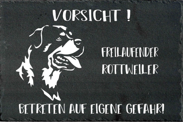 Schieferplatte Rottweiler