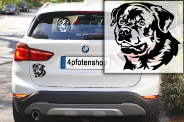 Autoaufkleber "Rottweiler" Kopf