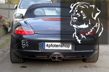 Autoaufkleber "Rottweiler" Kopf