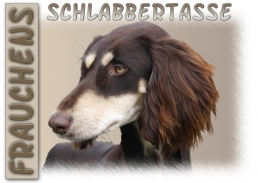 Fototasse Saluki (Persischer Windhund) Herrchen/Frauchen