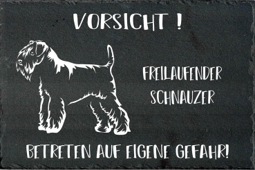 Schieferplatte Schnauzer