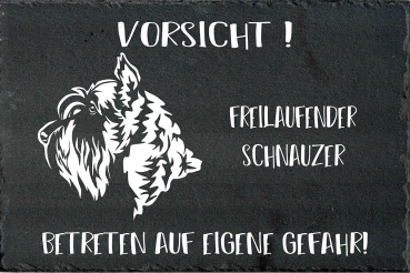 Schieferplatte Schnauzer